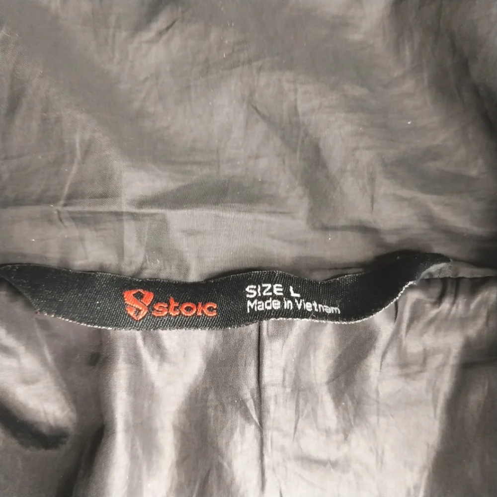 Stoic Womens Large Black Puffer Jacket Stand Up Collar - Picture 4 of 7